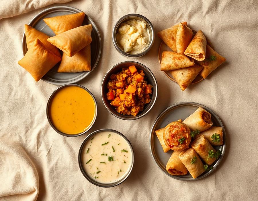 Indian Street Food — Samosa, Pani Puri, Bhel Puri, Aloo Tikki
